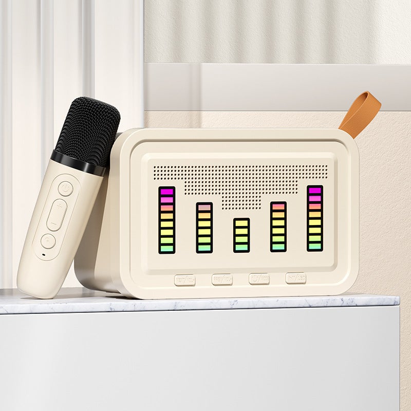 Q6 Wireless Bluetooth Audio Home Colorful Karaoke Microphone Portable Outdoor Speaker Microphone All-In-One Machine - Image 1